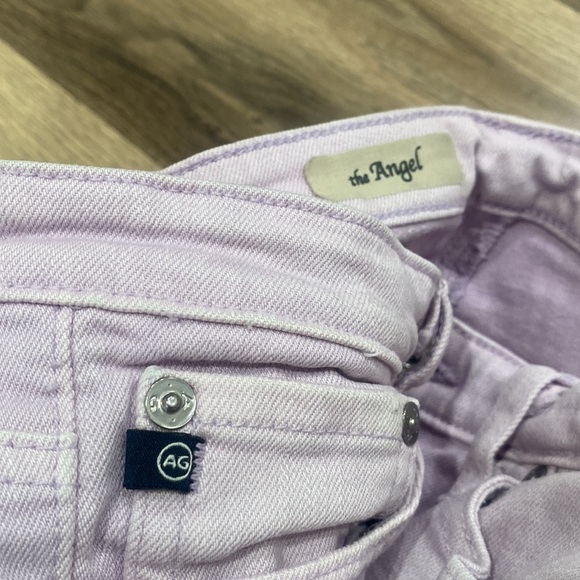 AG Adriano Goldschmied Women’s “The Angel” Lilac Colored Flared Jeans - Size 26 - Picture 5 of 12